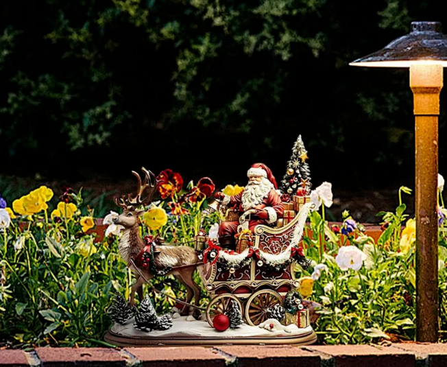 Garden Stakes Christmas Acrylic Yard Art Decorative Reindeer Stakes