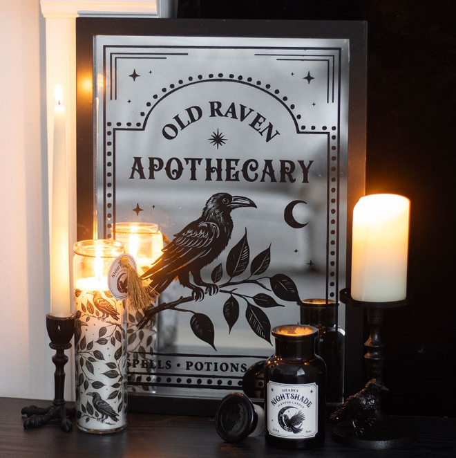 Mystic Raven Deadly Nightshade Tube Candle