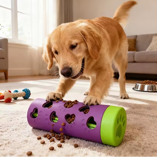 Interactive Slow Feeder Treat Roller Toy