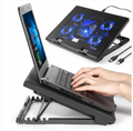 Laptop Cooling Pad 5 Fan LED Stand 12-17"