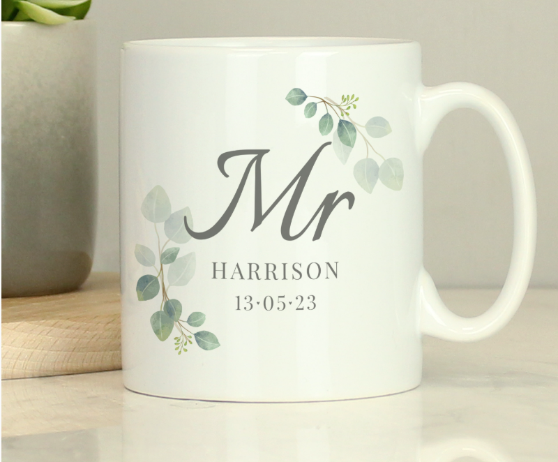 Personalised Botanical Mr Mug