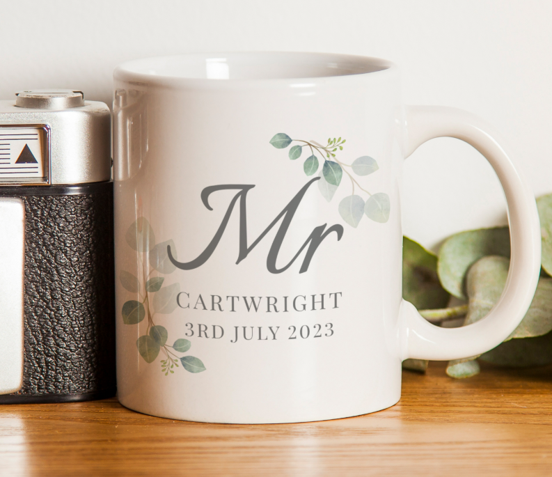 Personalised Botanical Mr Mug