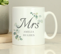 Personalised Botanical Mrs Mug