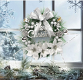 Christmas Wreath 30cm Artificial Front Door Wreath Hanging Garland
