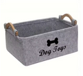 Felt Dog Toy Storage Basket