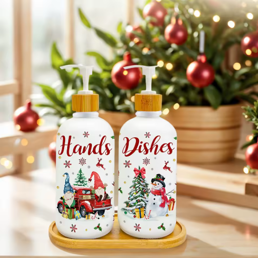 Christmas Soap & Dish Soap Dispenser Set