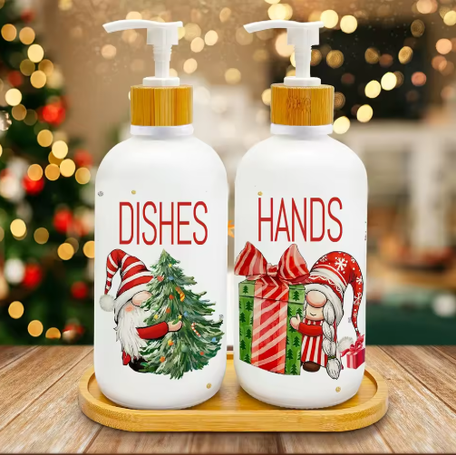 Christmas Soap & Dish Soap Dispenser Set