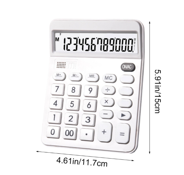 12-Digit Talking Calculator with Large Display & Clear Audio