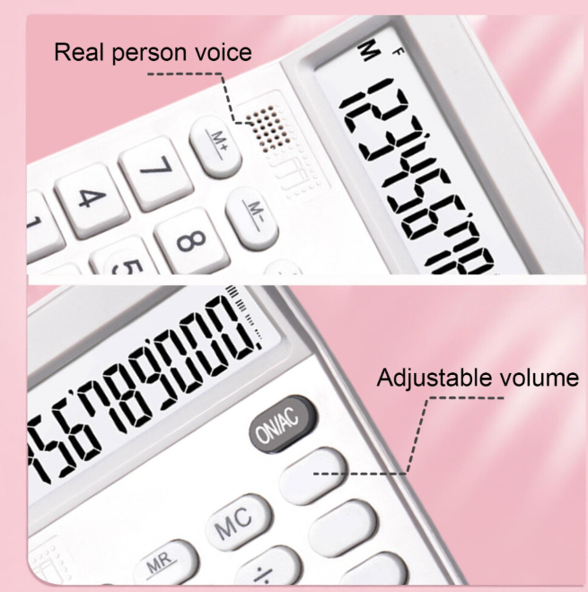12-Digit Talking Calculator with Large Display & Clear Audio