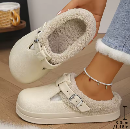 Women's Winter Warm Fluffy Clogs