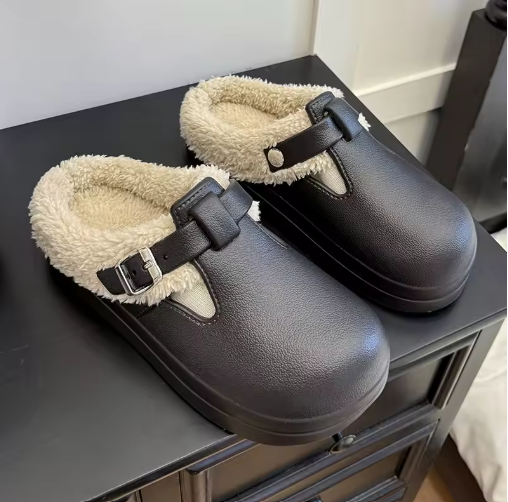 Women's Winter Warm Fluffy Clogs