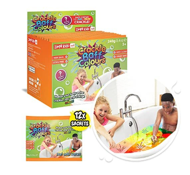 12 Use Crackle Baff Stocking Filler Foil Bags from Zimpli Kids
