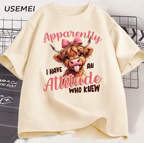 Women's "Apparently I Have an Attitude... Who Knew?" Graphic T-Shirt