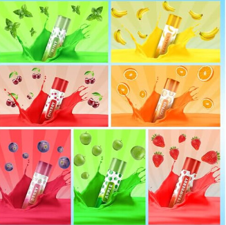 SOL 28pk Lip Balm Set Flavoured Moisturiser for Lips with Beeswax & Vitamin E
