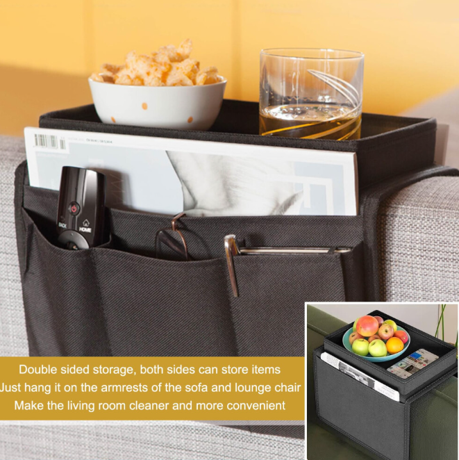 Sofa Armchair Tray Organiser Waterproof Sofa Arm Chair Table Tray