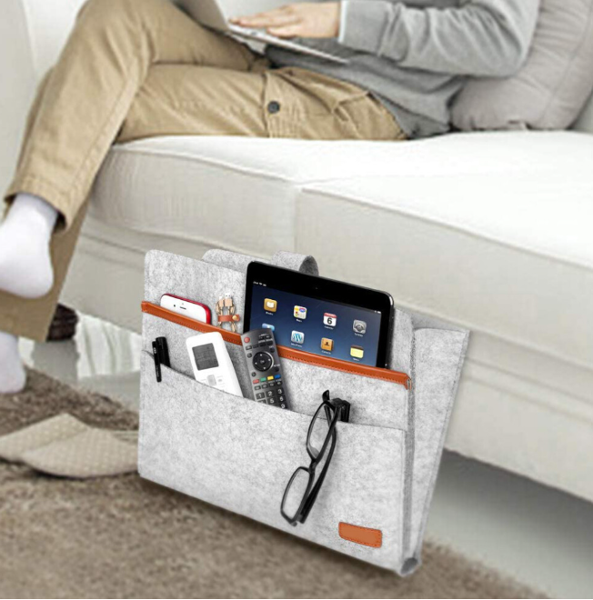Scratch Protection Bedside Caddy, Multi-functional Use Storage Organizer