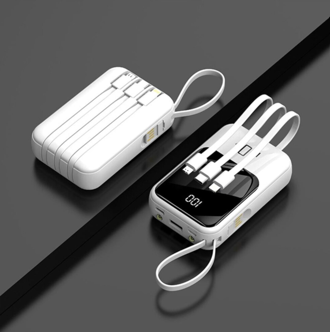 Leodye Portable Power Bank 5000mAh with Cable and Lanyard