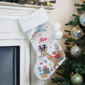 Personalised Reindeer Christmas Stocking
