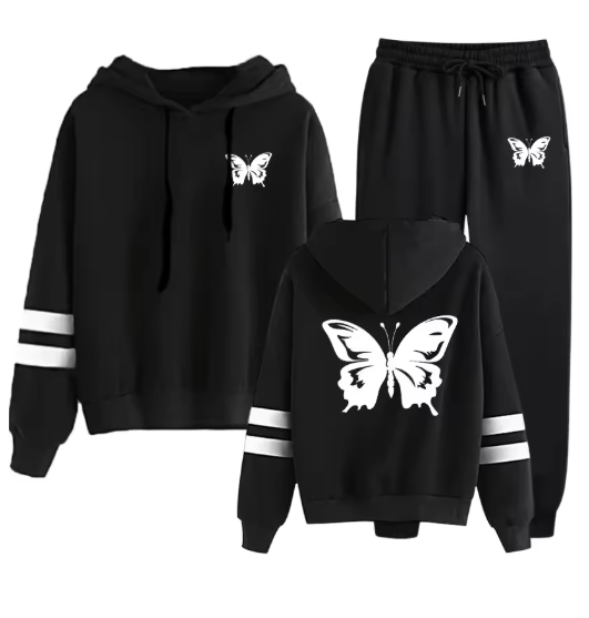 Butterfly Hoodie & Jogger Lounge Set