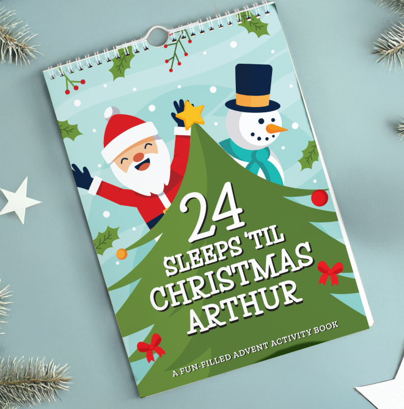 Personalised 24 Sleeps Christmas Activity Advent Calendar