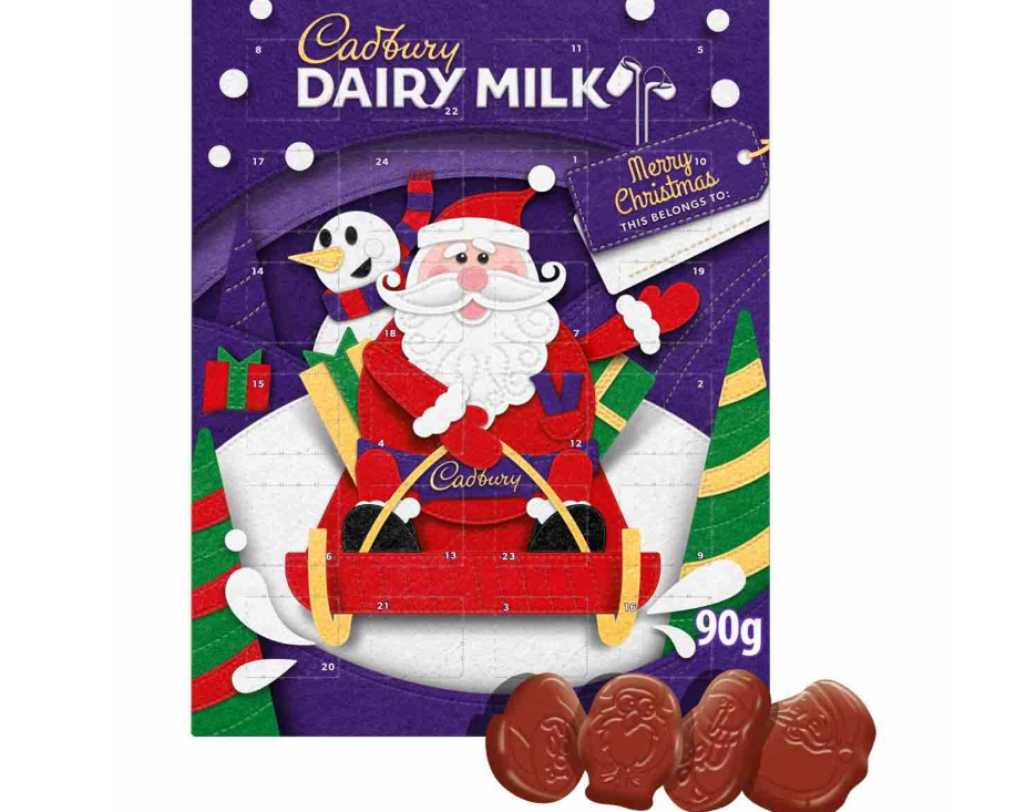 Dairy Milk Advent Calendar 90g (Box of 12)