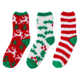 3 Pairs Fluffy Christmas Socks