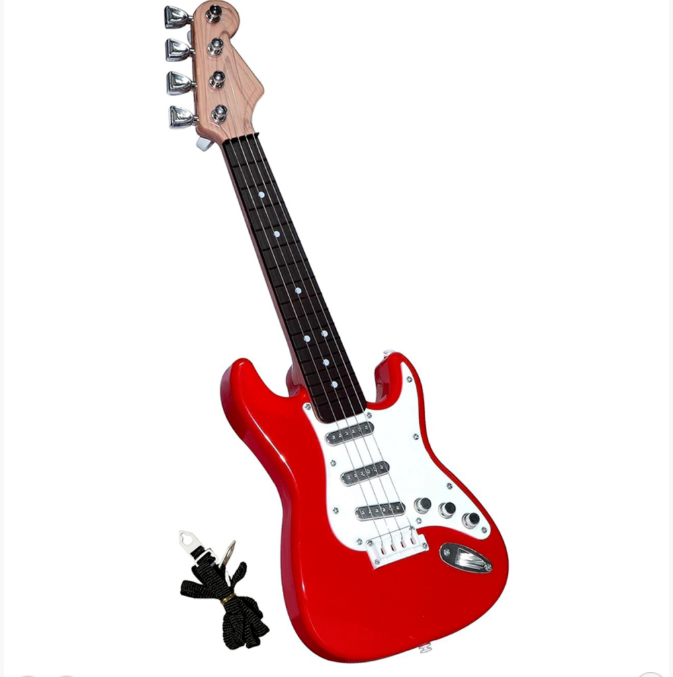Guitar Toy for Kids,4 Strings Electric Guitar