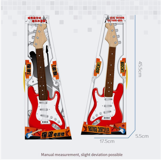 Guitar Toy for Kids,4 Strings Electric Guitar