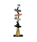 Halloween Glowing Witch Broom Home Outdoor Decoration