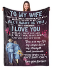 To My Wife – Love You Forever Cosy Blanket