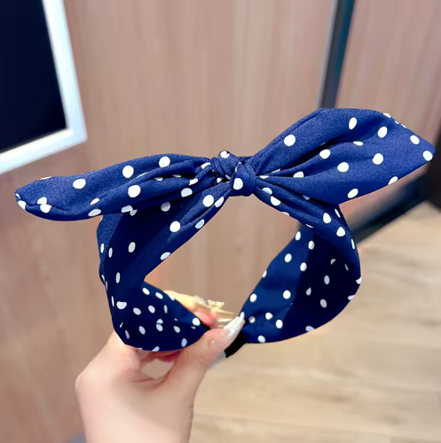 Polka Dot Bow Headband