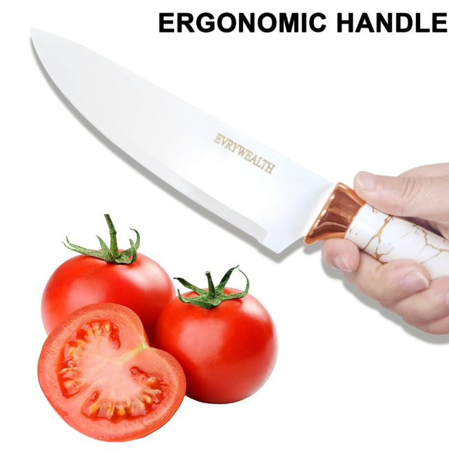 Lapelux Kitchen Knife Set - 6 Piece Knife Set with Block
