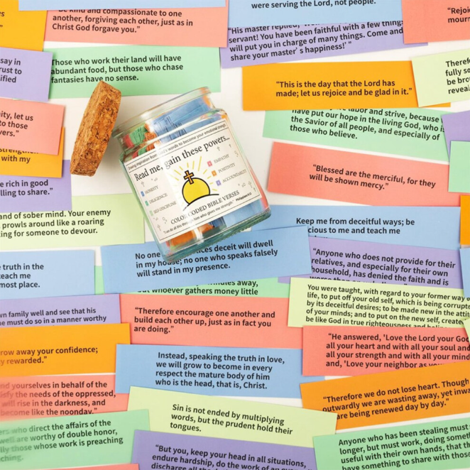 Bible Verses in A Jar, Read Me When Jar for Emotions and Feelings
