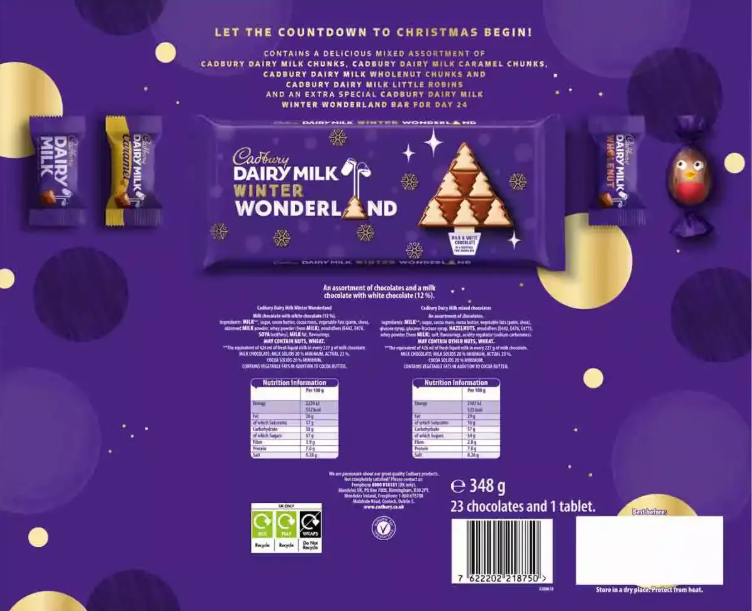 Cadbury Dairy Milk Adult Advent Calendar