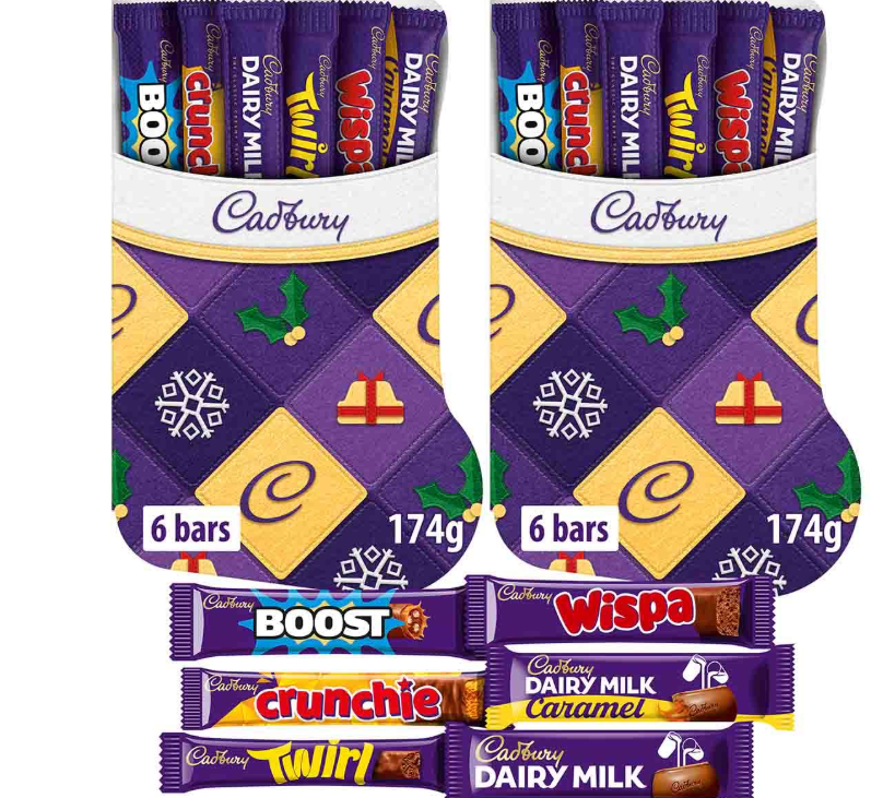 Cadbury Dairy Milk Christmas Stocking Selection Box 174g (Bundle of 2)