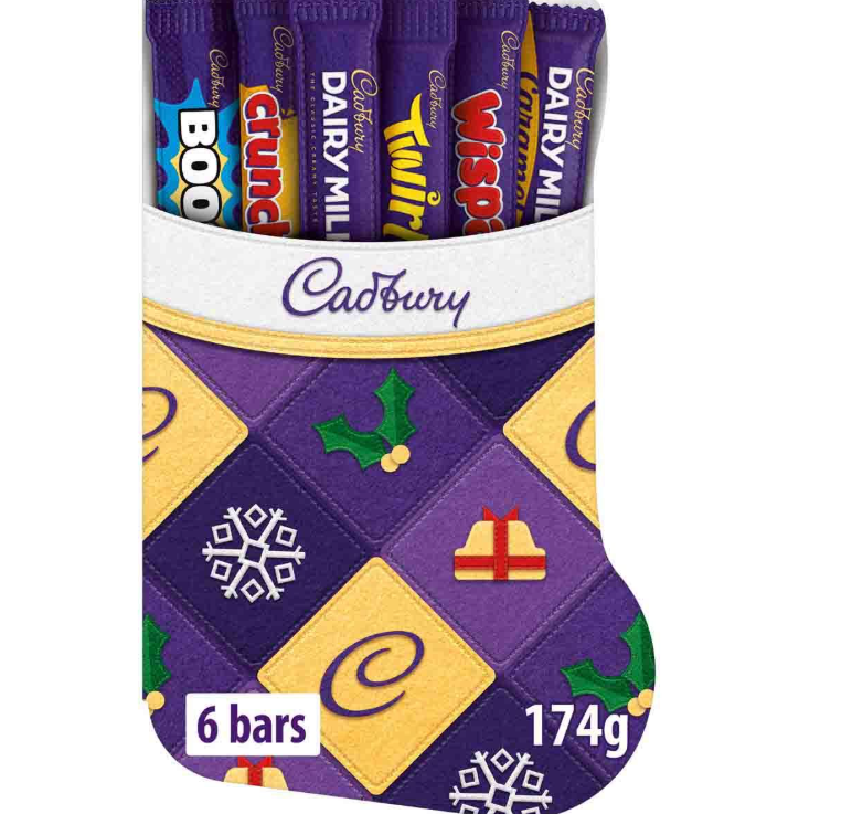 Cadbury Dairy Milk Christmas Stocking Selection Box 174g (Bundle of 2)