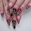Halloween Press-on Nails Medium Almond 24 pcs