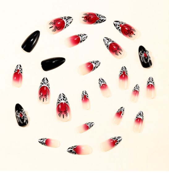 Halloween Press-on Nails Medium Almond 24 pcs