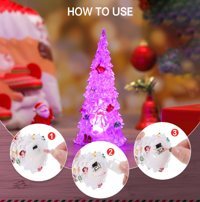 Table Tree With Lights Led Light Christmas Tree