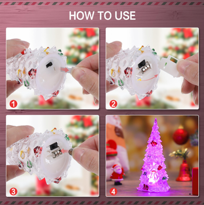 Table Tree With Lights Led Light Christmas Tree