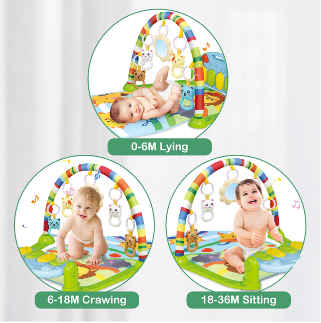 4-in-1 Baby Mat Kick and Piano Gym