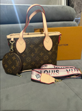 Monogram-Style Mini Tote Bag Set