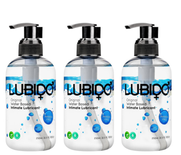 3 x Lubido 250ml Original Water Based Sex Lubricant Intimate Lube