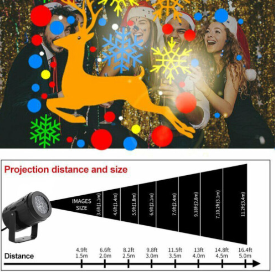 16-Pattern Christmas Projector Light