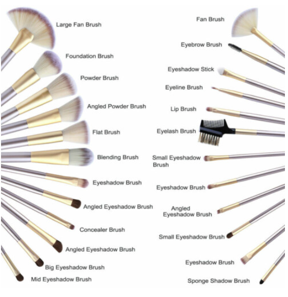 24PCS Make up Brushes Set Cosmetic Tool