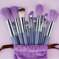 13-Piece Makeup Brush Set with Storage Pouch