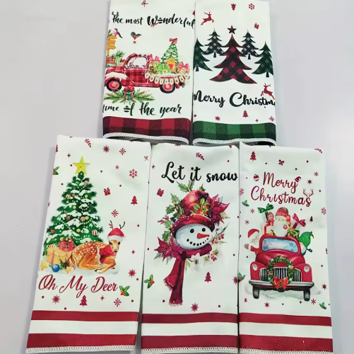 5-Piece Christmas Kitchen Towel Set