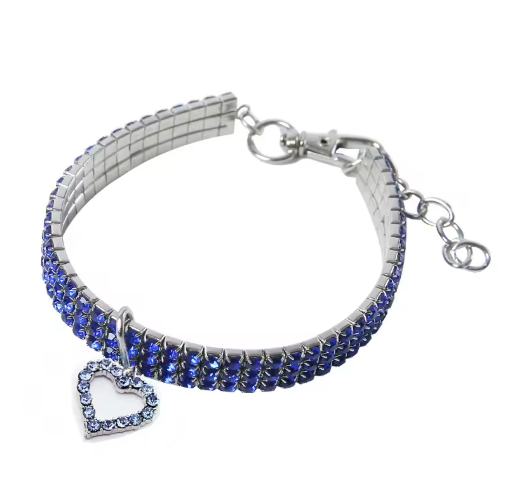 Sparkling Heart Pet Collar