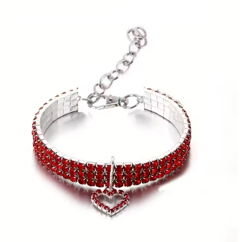 Sparkling Heart Pet Collar
