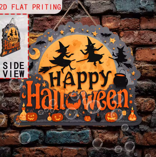 Happy Halloween Hanging Sign
